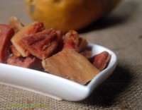 Papayastücke luftgetrocknet Papayastücke luftgetrocknet