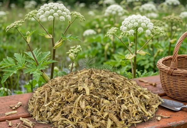 Wald-Angelikawurzel geschnitten
