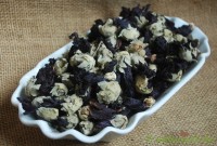 Malvenblüten schwarz ganz Malvenblüten schwarz ganz