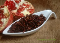 Granatapfelkerne mit Fruchtfleisch ganz Granatapfelkerne mit Fruchtfleisch ganz