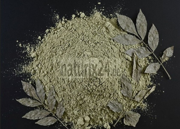 Eschenblätter gemahlen