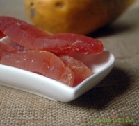 Papayastreifen gezuckert Papayastreifen gezuckert