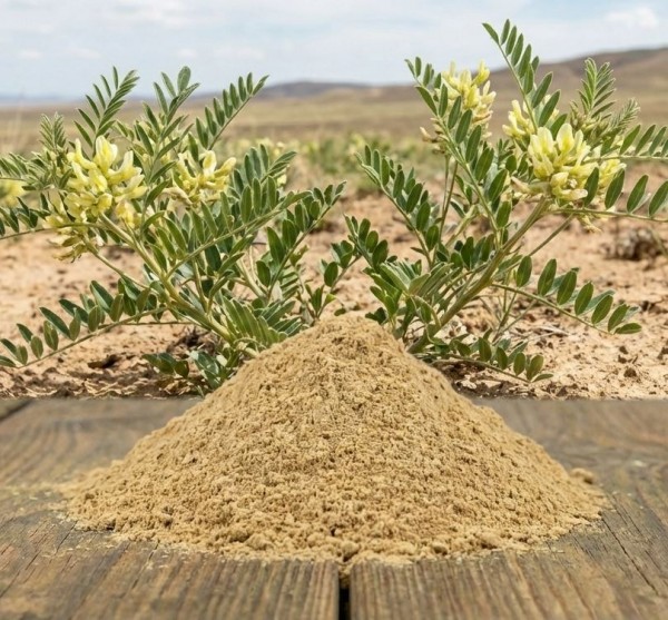 Tragantwurzel gemahlen