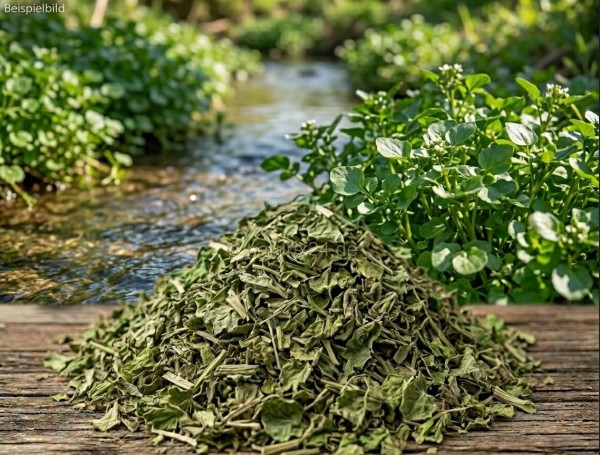 Brunnenkresse geschnitten