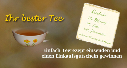 Gewinnspiel bestes Teerezept