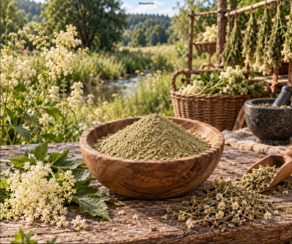 Mädesüßkraut gemahlen