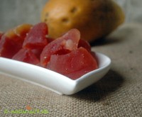 Papayastücke gezuckert Papayastücke gezuckert