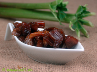 Rhabarber Stücke gezuckert Rhabarber Stücke gezuckert