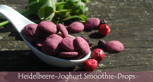 Heidelbeere-Joghurt Smoothie-Drops