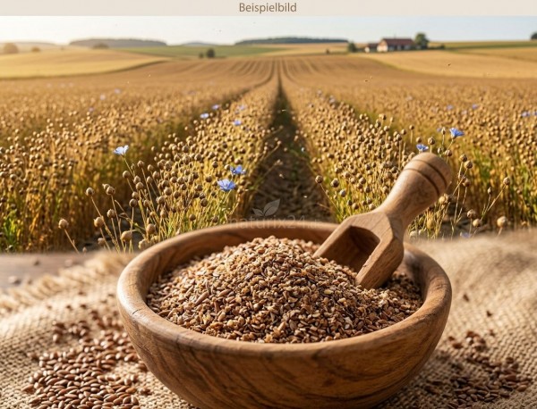 Leinsamen geschrotet