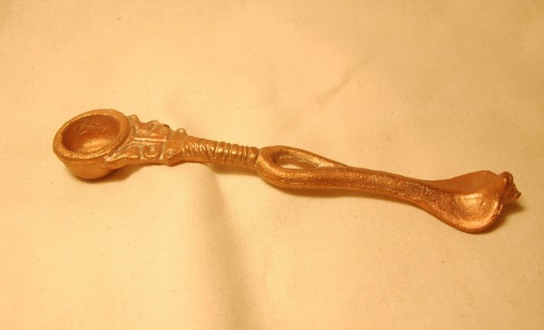 Kupferlöffel Schlange 16 cm