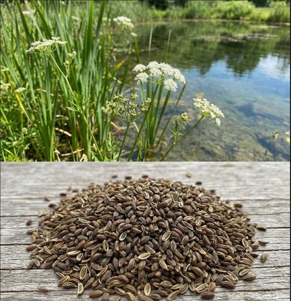 Wasserfenchelsamen ganz