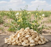 Tragantwurzel geschnitten